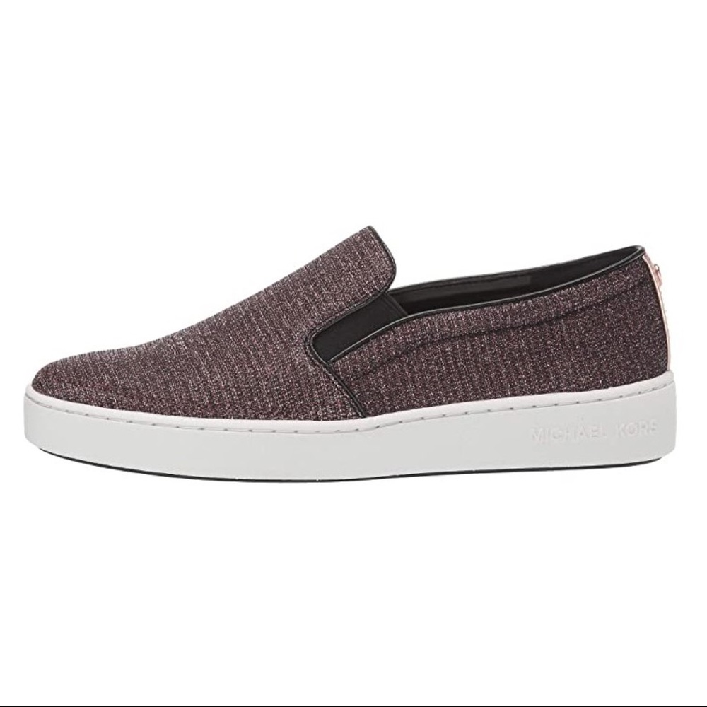 Michael Kors KEATON Glitter Chain-Mesh Slip-On Sne - Picture 6 of 8